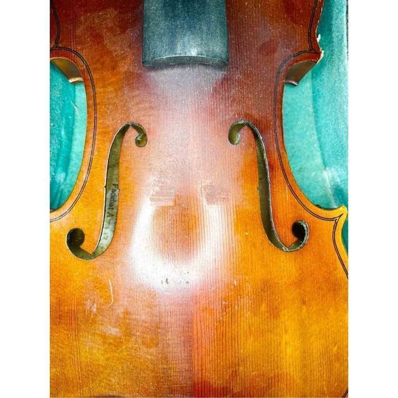 VINTAGE German Antonius Stradivarius Cremonensis, Faciebat Anno 3/4 size violin - Picture 13 of 16